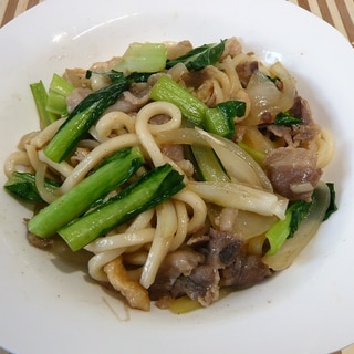 小松菜焼きうどん